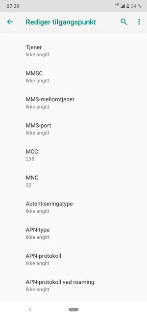Bla ned og skriv inn MMS-informasjon