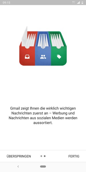 Wählen Sie FERTIG