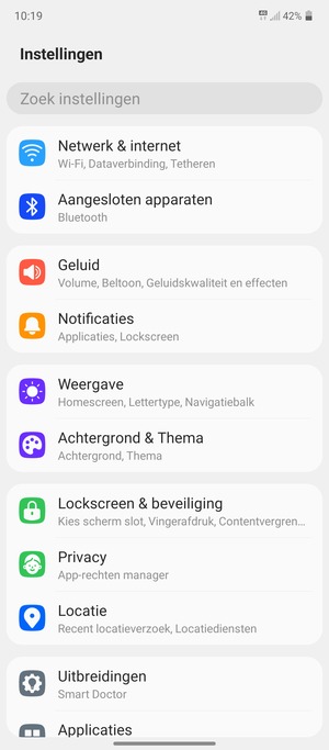 Selecteer Netwerk & internet
