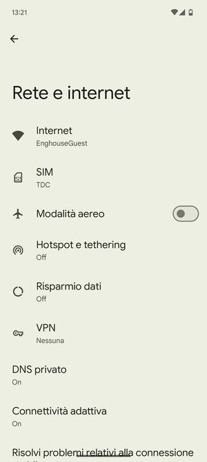 Seleziona SIM