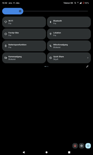 Vælg Batterisparefunktion