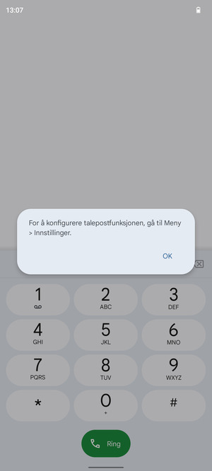 Hvis personsvar ikke er innstilt, velg OK