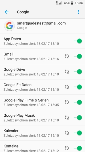 Ihre Daten werden synchronisiert