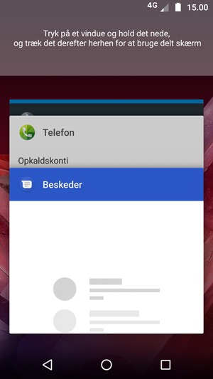 Swipe apps til højre for at lukke dem