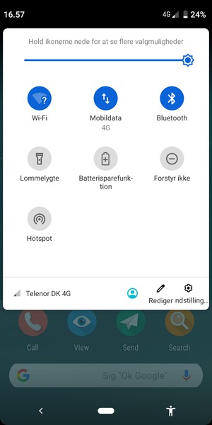 Slå Wi-Fi og Bluetooth fra