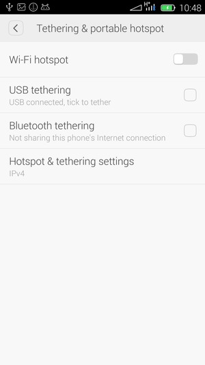 Select Wi-Fi hotspot