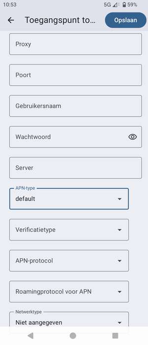 Selecteer Opslaan