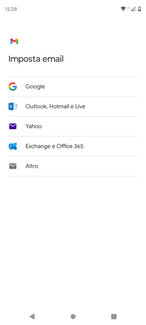 Seleziona Outlook, Hotmail e Live