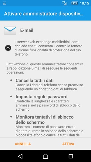 Seleziona ATTIVA
