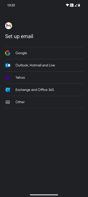 Select Exchange and Office 365