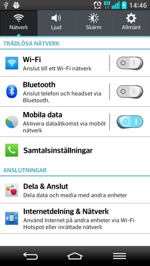 Välj Allmänt