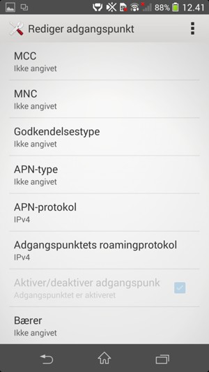 Vælg Menu-knappen
