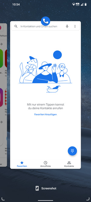 Apps nach oben streifen, um sie zu schliessen