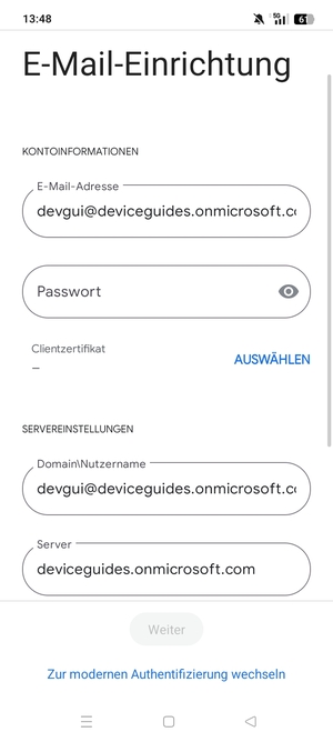 Geben Sie Ihre Passwort ein