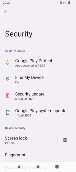 Your phone is now secure with a screen lock