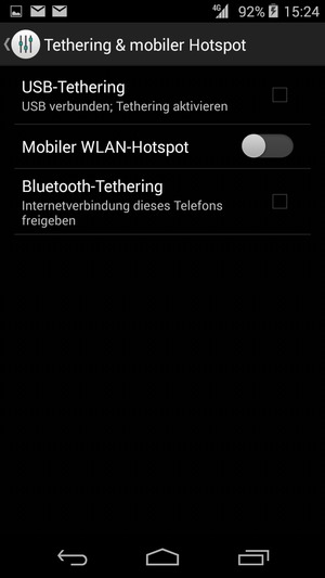 Wählen Sie WLAN-Hotspot / Mobiler WLAN-Hotspot