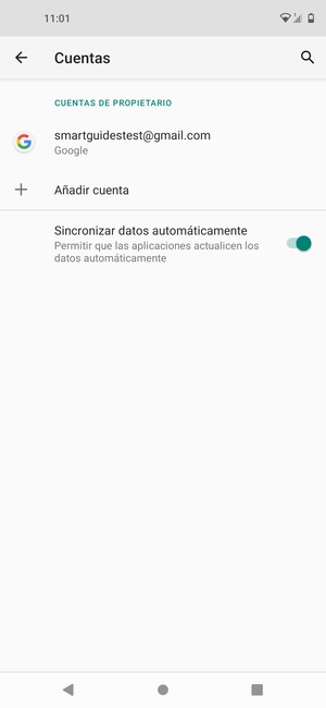 Seleccione su cuenta Google