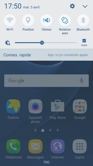 Sélectionnez Vibreur pour passer en mode silencieux