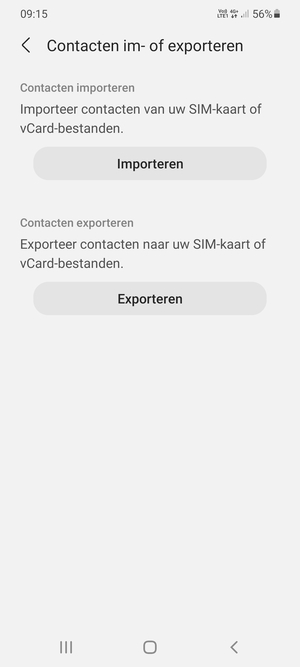 Selecteer Importeren