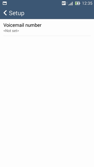 Select Voicemail number