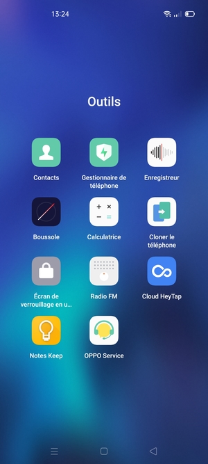 Sélectionnez Contacts