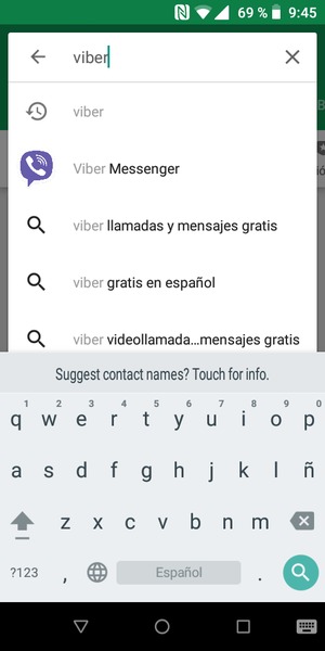 Introduzca el nombre de la aplicación y seleccione Buscar