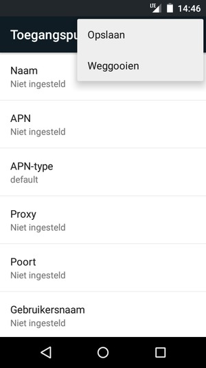 Selecteer Opslaan