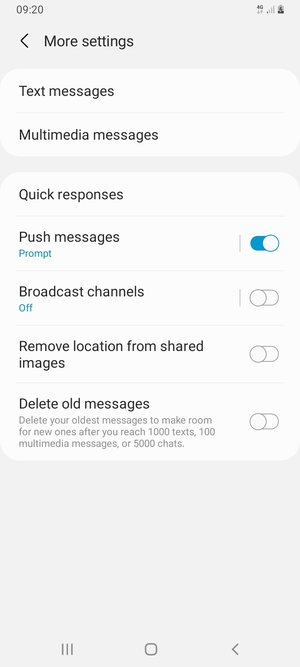 Select Text messages