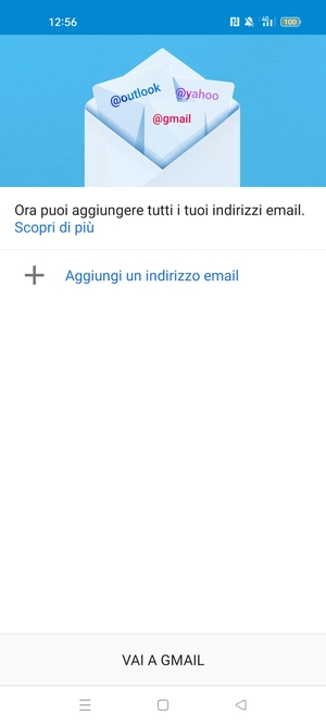 Seleziona Aggiungi un indirizzo email