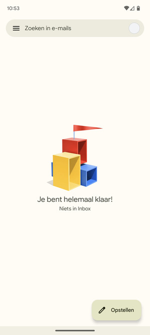 Uw Gmail is klaar voor gebruik