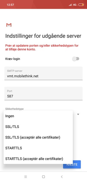 Vælg Ingen