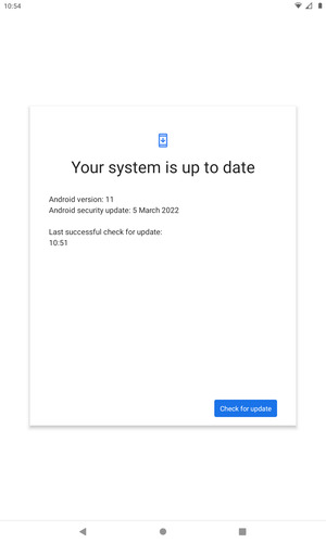 Select Check for update