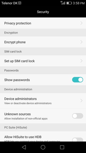 Select Set up SIM card lock
