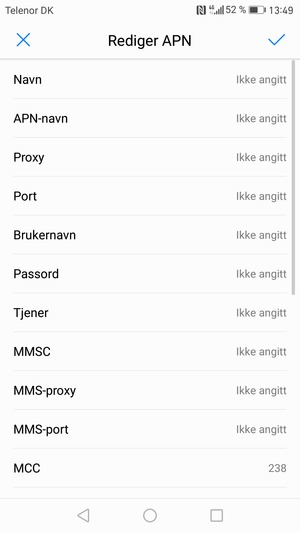 Skriv inn MMS-informasjon