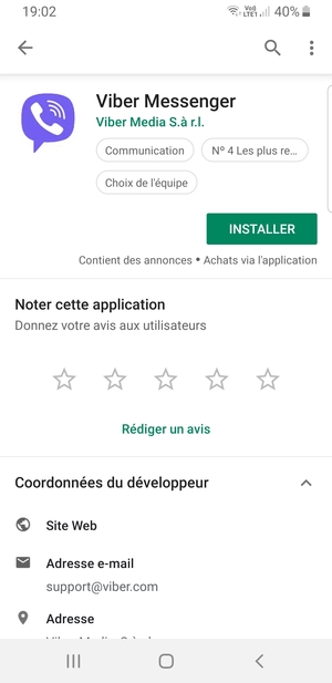 Sélectionnez INSTALLER