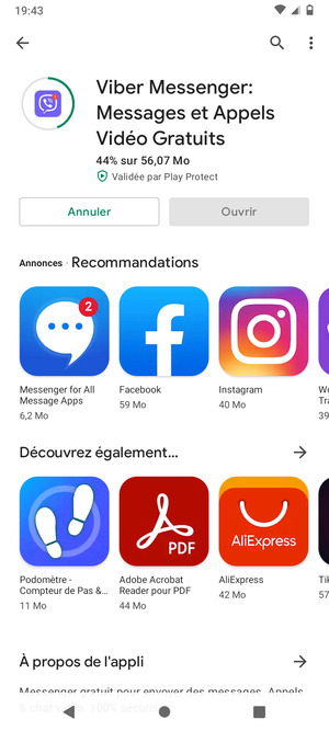 Veuillez attendre la fin de la procédure d'installation