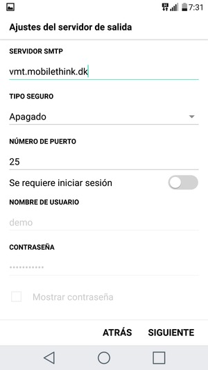 Desactive Se requiere iniciar sesión y seleccione SIGUIENTE