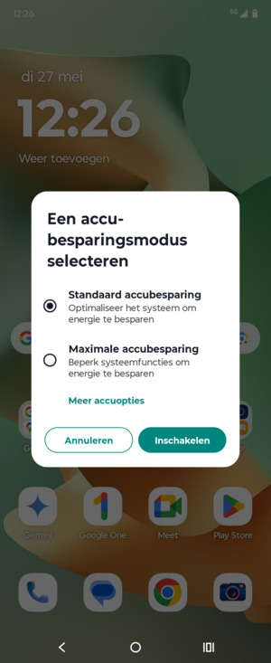 Selecteer Inschakelen