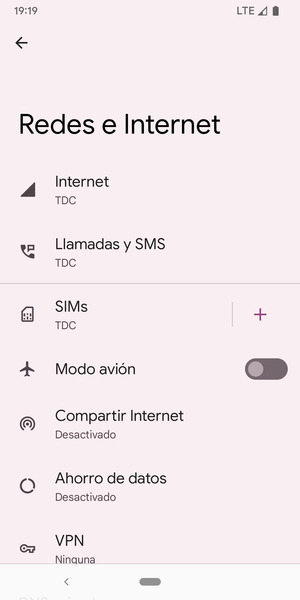 Seleccione Internet