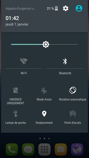 Désactiver le Wi-Fi et le Bluetooth