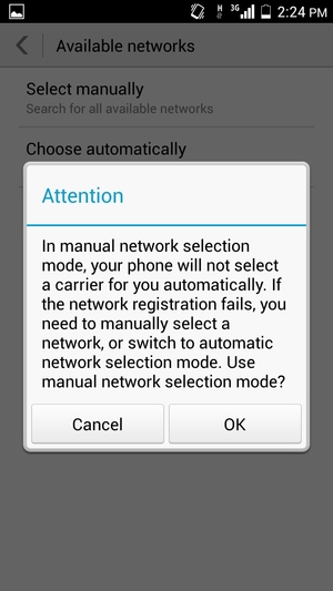 Select OK