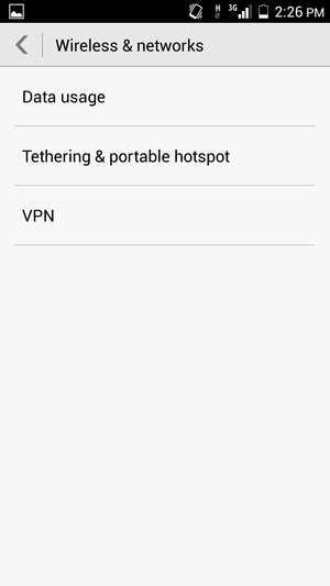 Select Tethering & portable hotspot
