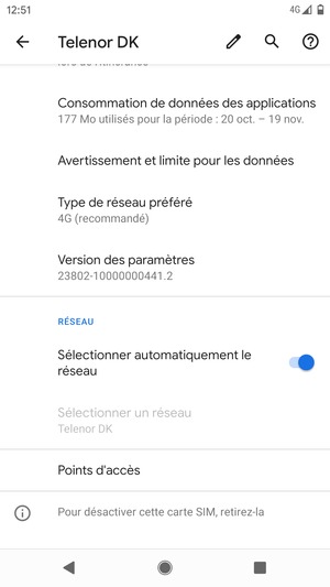Sélectionnez Points d'accès