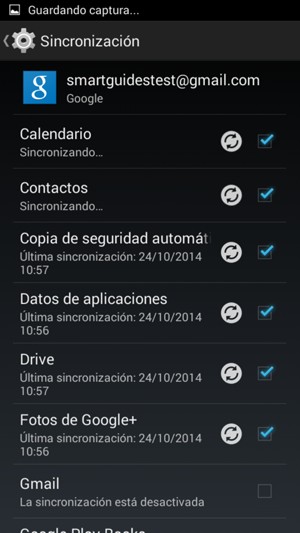 Su información será sincronizada