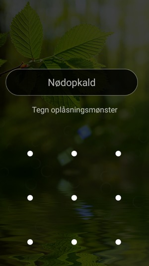 Din telefon er nu sikret med en skærmlås