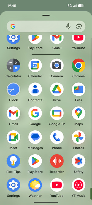 Scroll to and select Settings