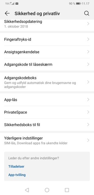 Vælg Yderligere indstillinger