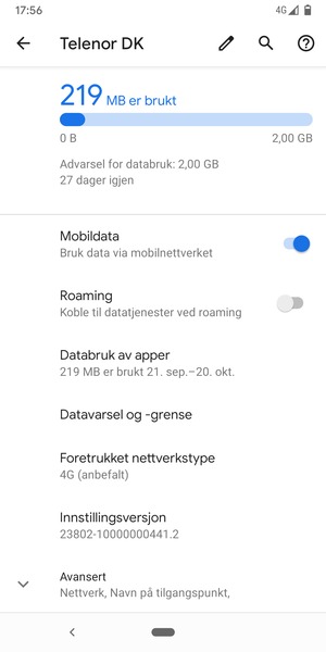 Velg Foretrukket nettverkstype