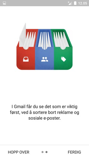 Velg FERDIG