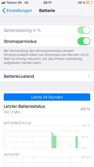 Wählen Sie Stromsparmodus